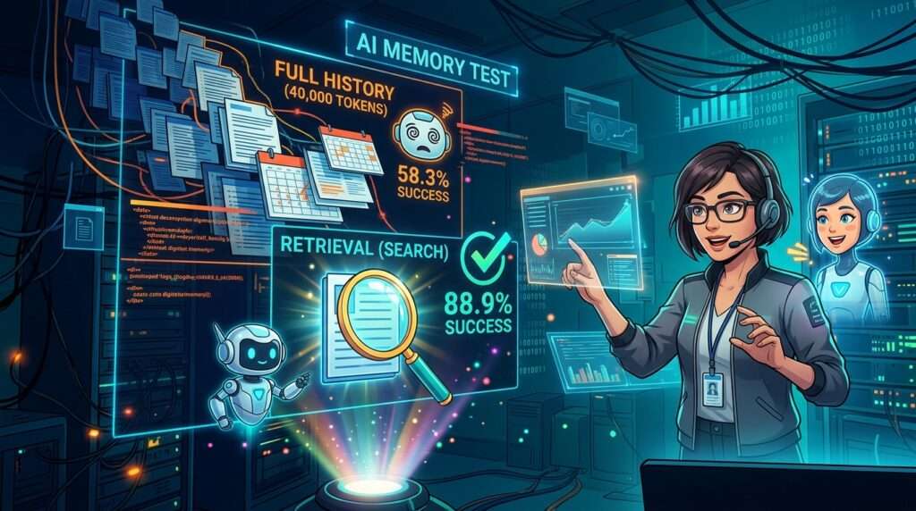 AIアシスタントの記憶検証、履歴丸ごとより検索が好成績 GPT-4o miniの成功率は88.9%