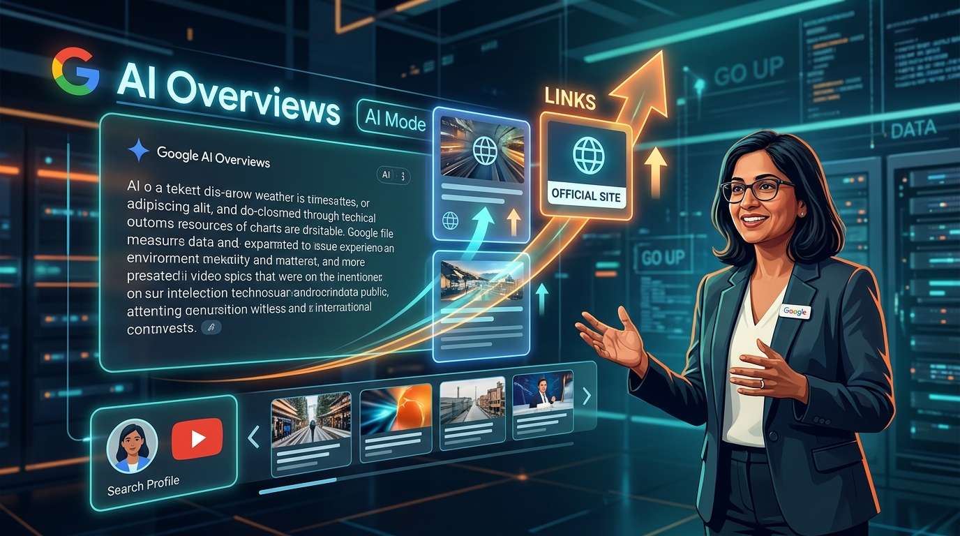 Google、AI ModeとAI Overviewsのリンク表示を改善　公式サイトや発信者への導線も試験