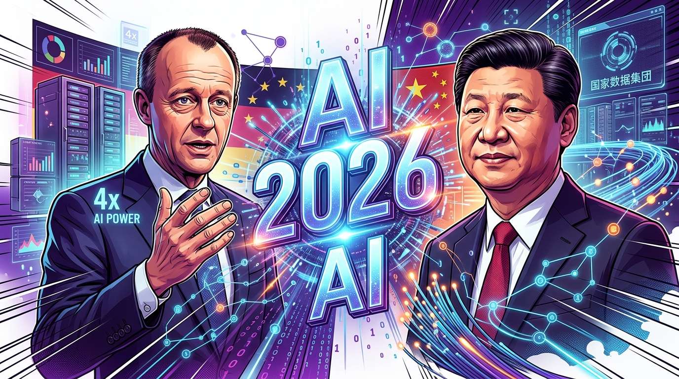 ドイツはAI計算能力4倍、中国はデータ国有企業設立　競争の焦点は土台づくりへ