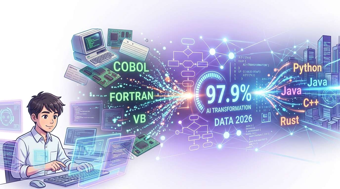 OpenAI、COBOL移行評価で正解率97.9％　レガシー言語への対応が大幅向上