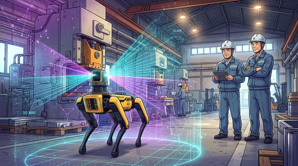 樋口製作所、四足歩行ロボットによる工場内の自律巡回を実現 異常検知は次段階へ