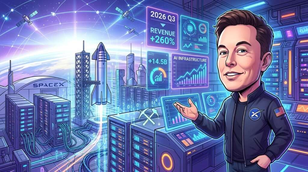 スペースX、AI向け計算設備の貸し出しがけん引し7〜9月期に黒字転換