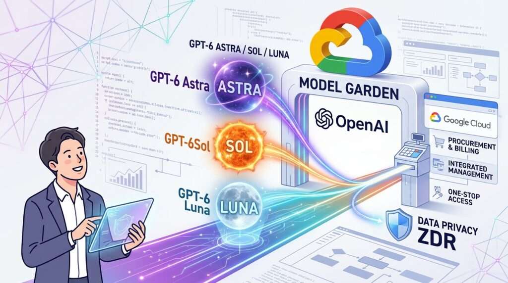 Google CloudのModel GardenにOpenAIの3モデル、調達・請求・管理を一本化