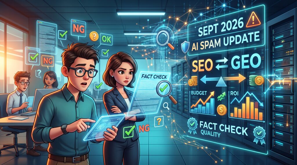 Googleの2026年スパムアップデートとAI生成コンテンツの対応を巡るSEOの現状と課題